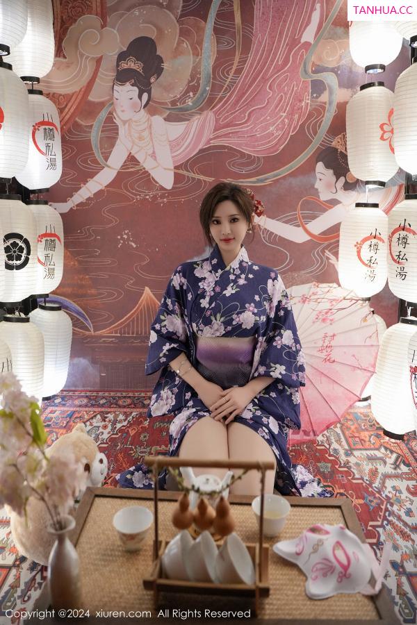 周妍希 奶瓶土肥圆 [XiuRen]高清写真图 2024.01.17 No.7975 Carol周妍希 和服美臀第19张图片